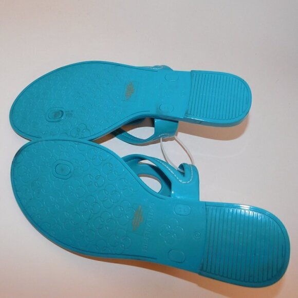 BERNARDO Tania Jelly Sandals Turquoise PVC size 9 - Picture 5 of 5